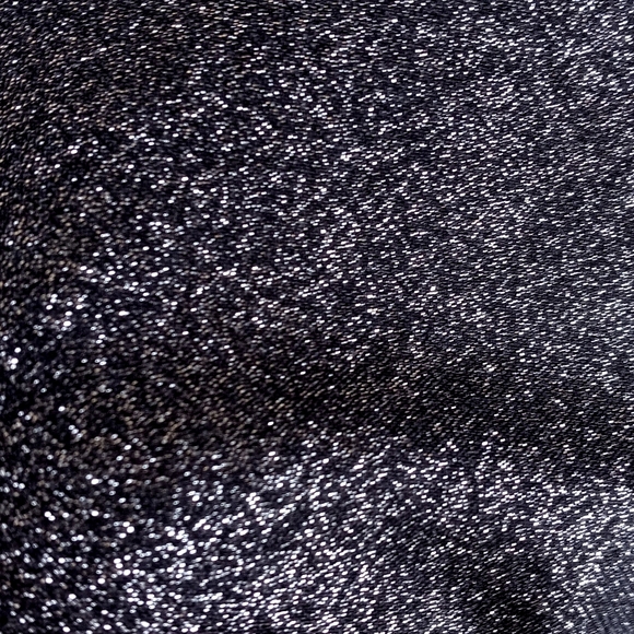 Vintage New York & Co Shimmery Black Shimmery Metallic Cap Sleeve Blouse XS - Picture 7 of 8